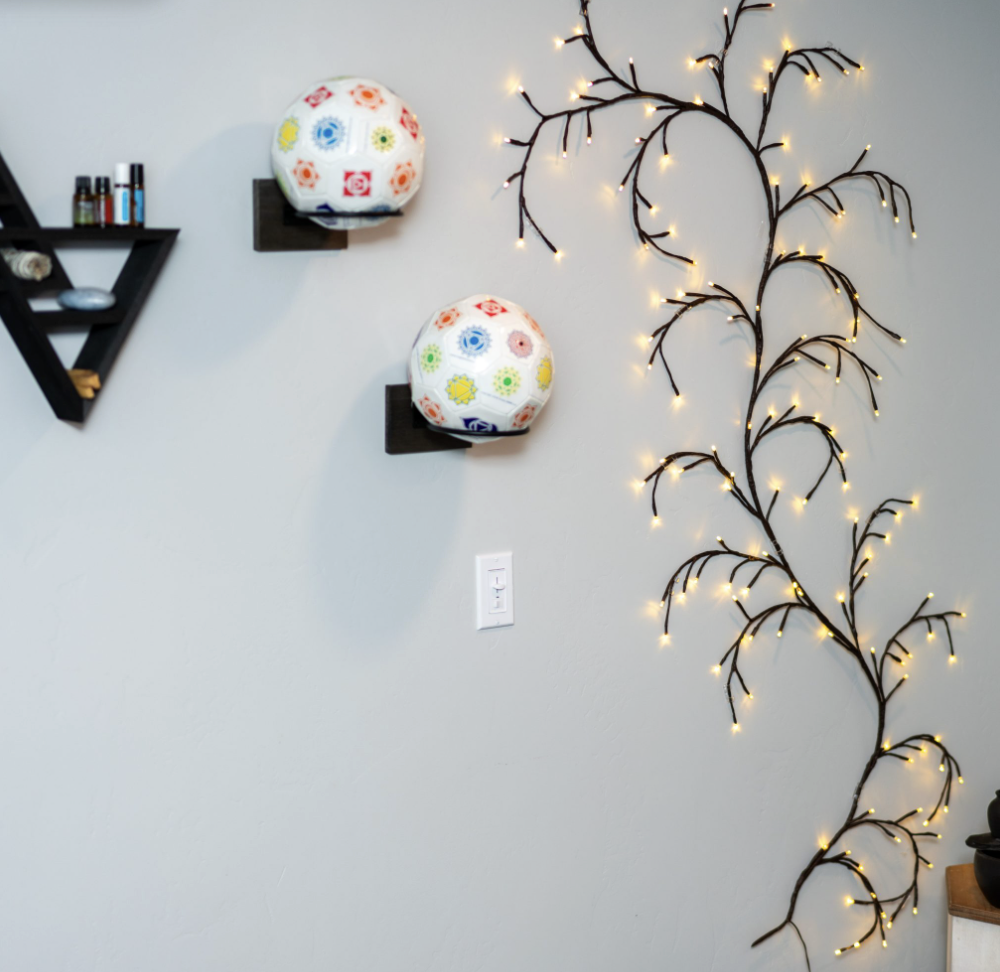 Cognomovement balls and calming tools displayed in the Herriman studio